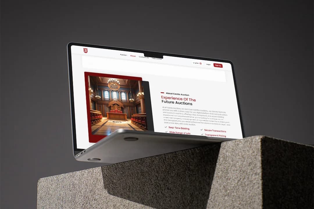 Castle Auction case study screenshot 3